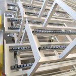 Estantería dinámica para flujo de materiales en producción