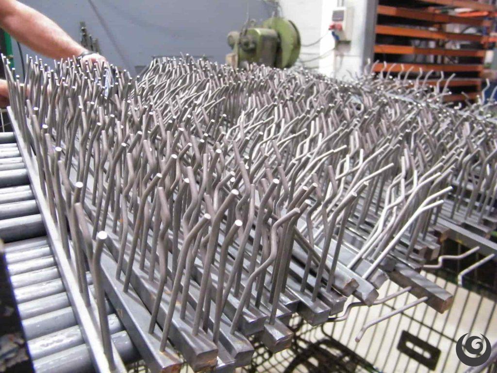 Ganchos de sujeción para bastidor de galvanotecnia